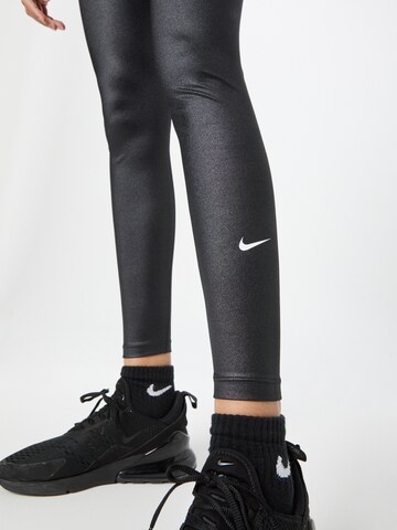NIKE Skinny Sports trousers in Black