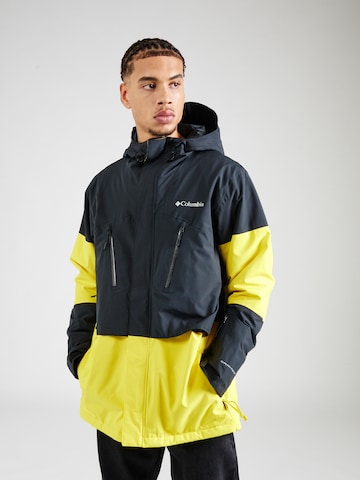 COLUMBIA - Chaqueta de montaña 'Aerial Ascender' en amarillo: frente