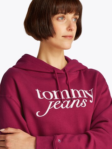 Tommy Jeans Mikina – červená