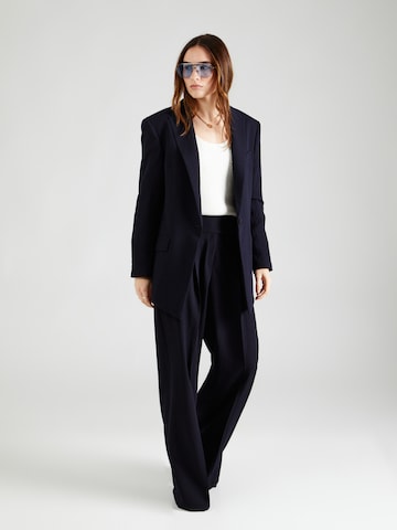 Wide leg Pantaloni con pieghe 'Hasmalla' di HUGO Red in blu