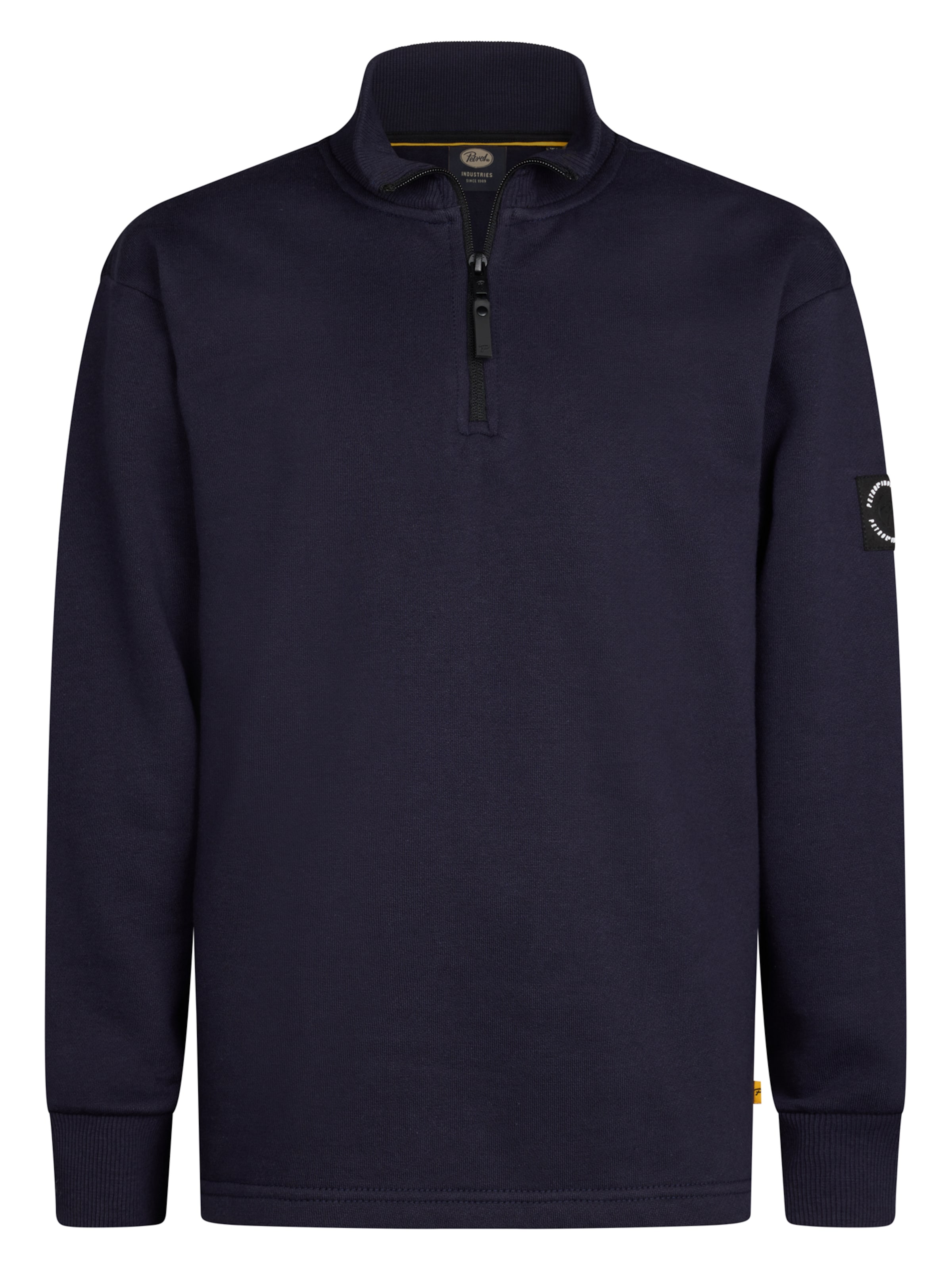 Pull-over Petrol Industries en bleu : devant