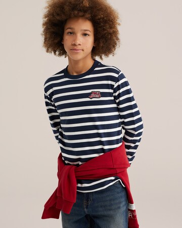 WE Fashion - Camisola em azul: frente
