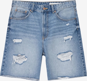 Bershka Regular Farkut värissä sininen: etupuoli