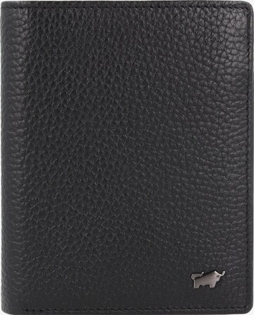 Braun Büffel Wallet 'Theo' in Black: front