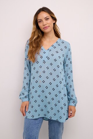 Kaffe Tunic 'Amber' in Blue: front