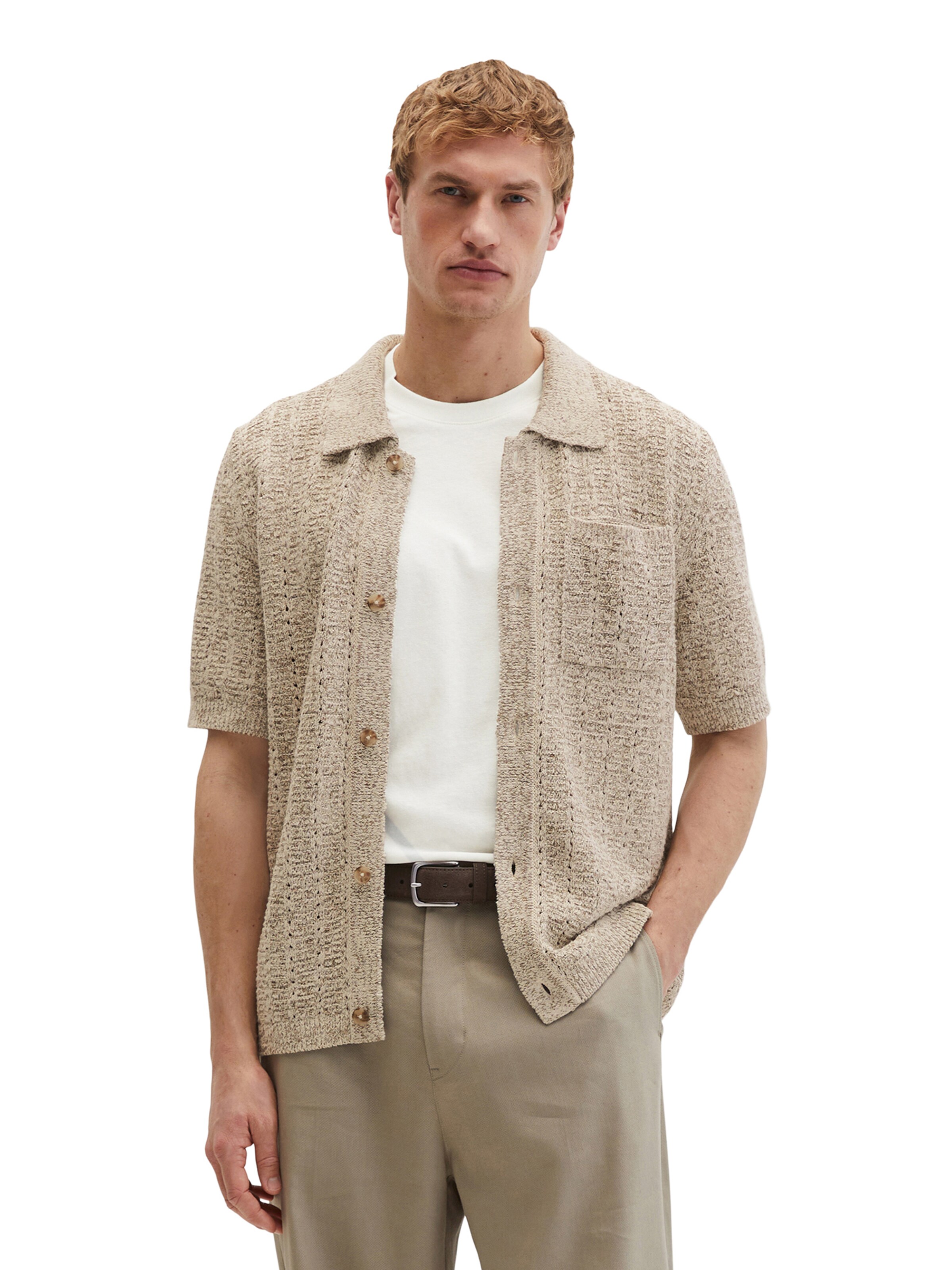 Marc O'Polo - Cárdigan en beige: frente