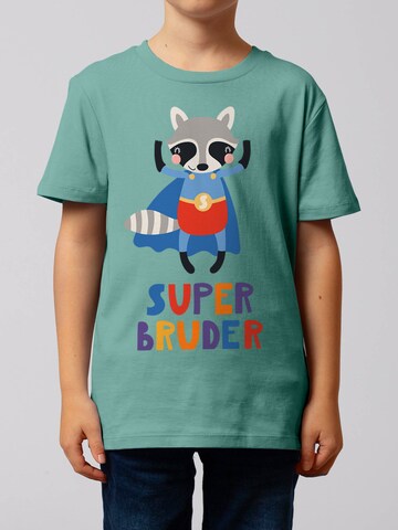 watabout.kids Shirt 'Superbruder' in Blue: front