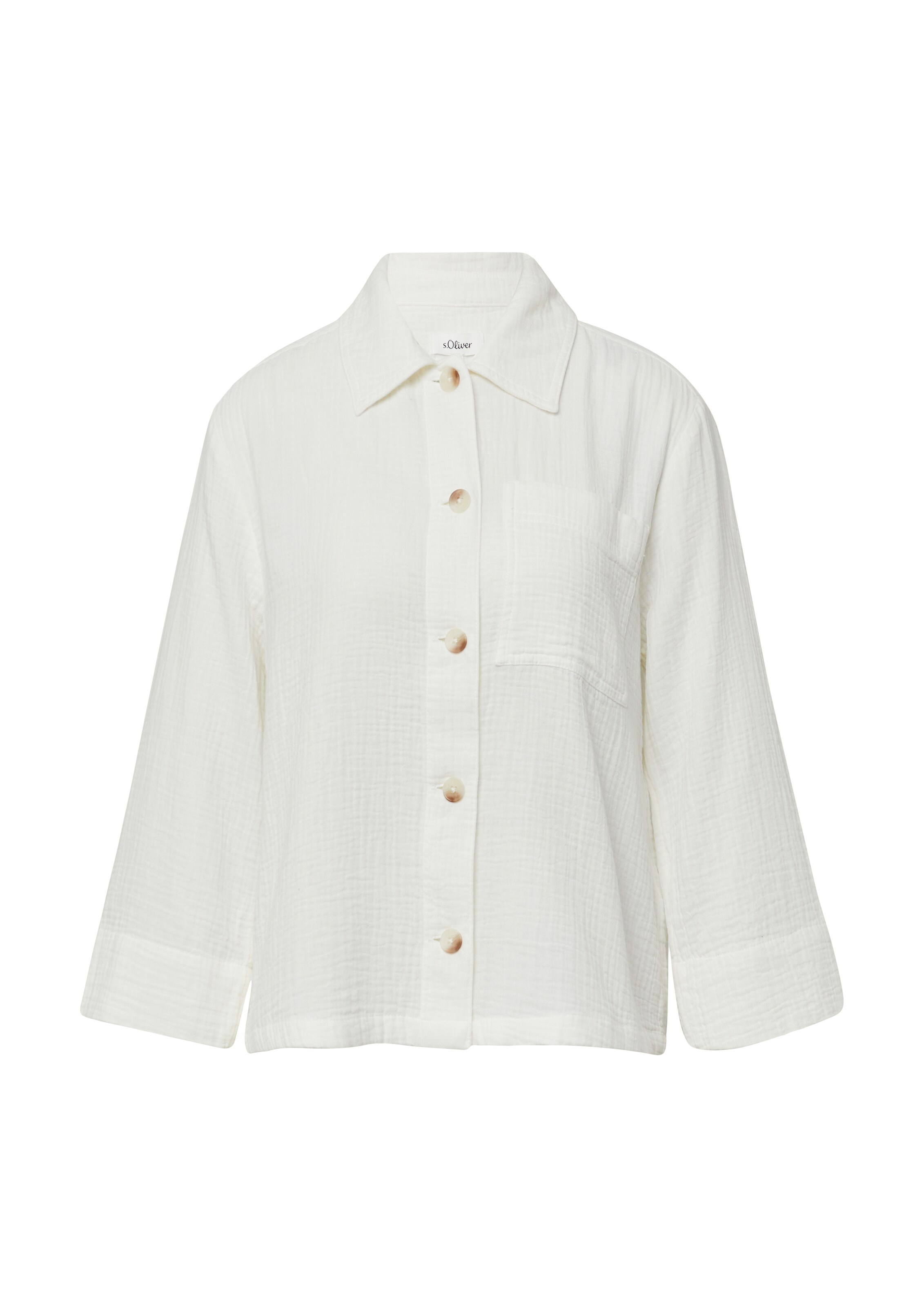 s.Oliver Bluse in Beige: Vorderseite