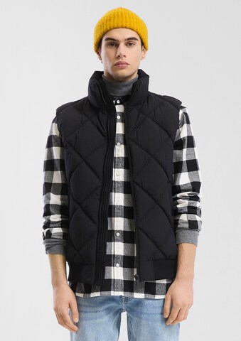 QS Bodywarmer in Zwart: voorkant