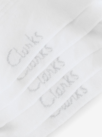 CLARKS Къси чорапи в бяло