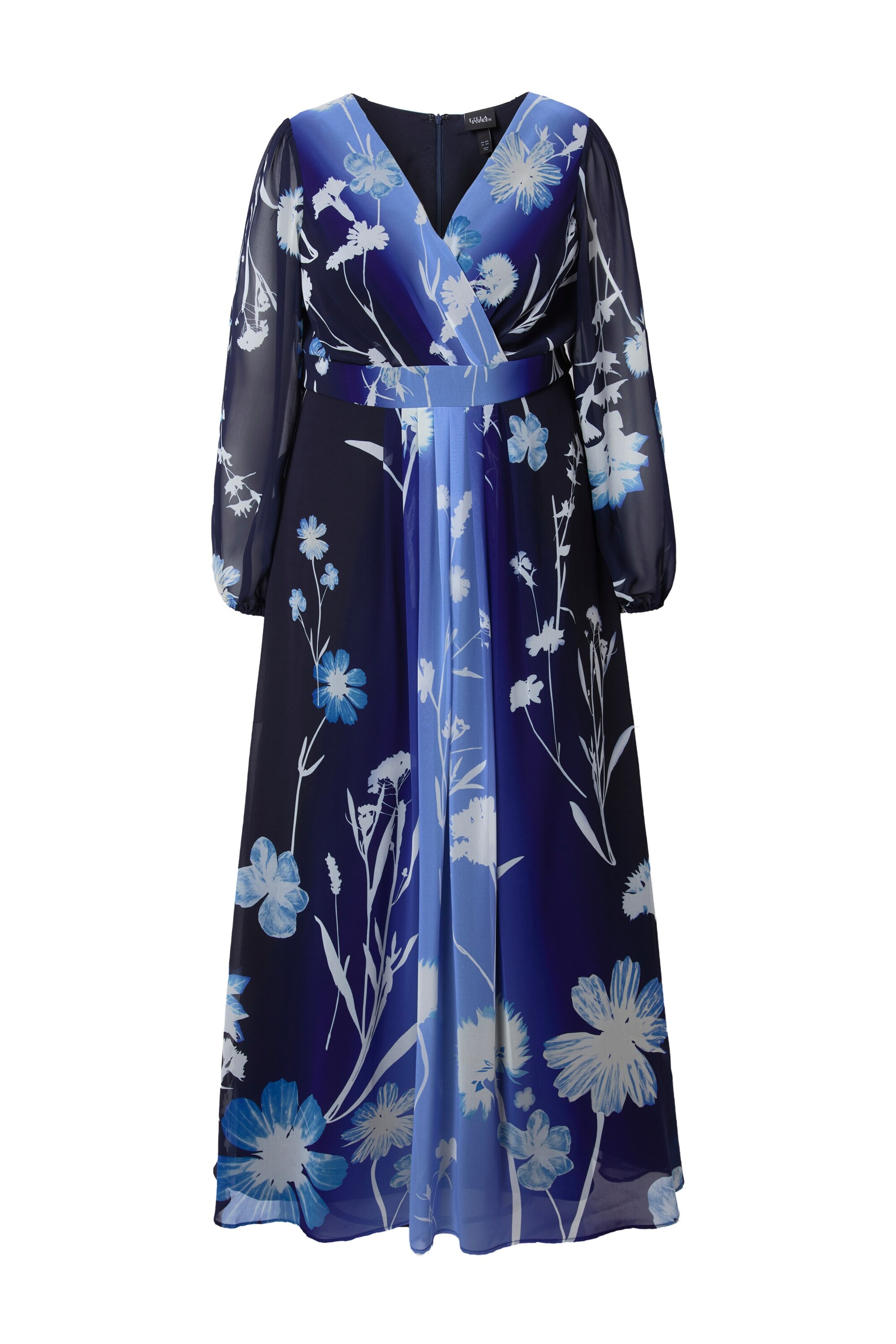 Ulla Popken Jurk in Blauw: voorkant