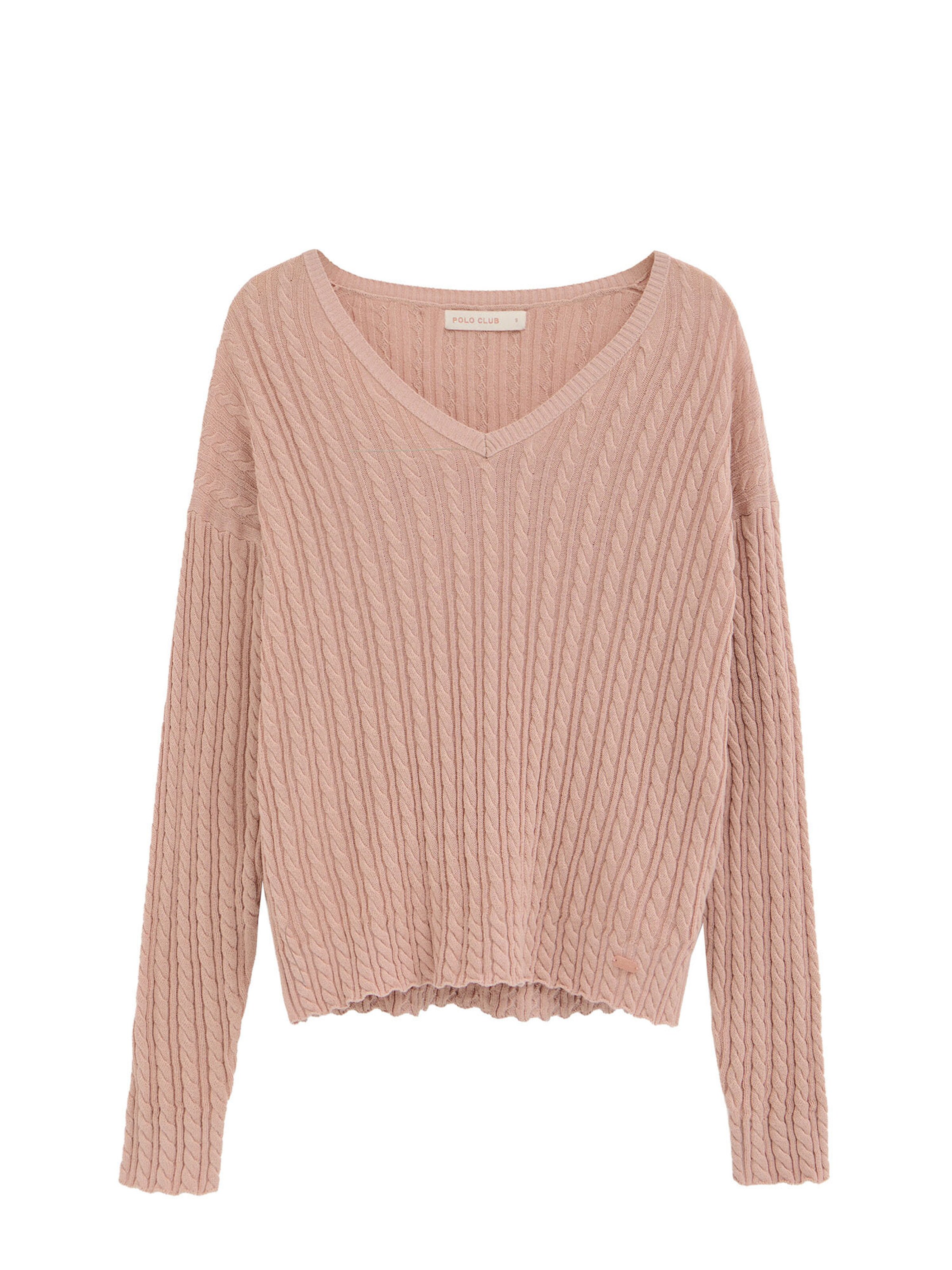 Polo Club Pullover 'Azucena' in Pink: Vorderseite