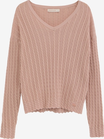 Polo Club Pullover 'Azucena' in Pink: Vorderseite