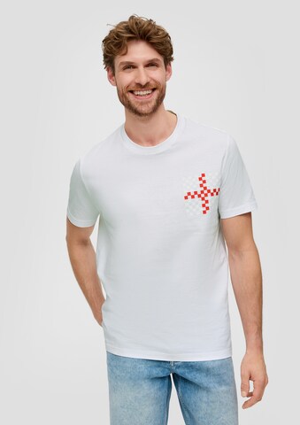 s.Oliver Shirt in Wit: voorkant