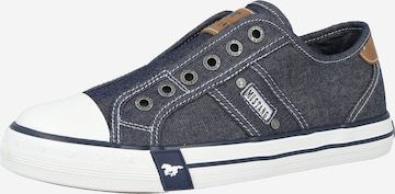 MUSTANG Slip-on obuv - Modrá: predná strana