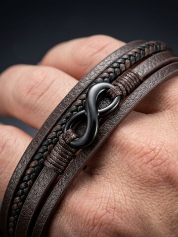 UNIQAL Armband 'NICE' in Bruin