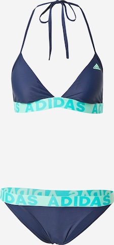 ADIDAS SPORTSWEAR - Bikini deportivo en azul: frente