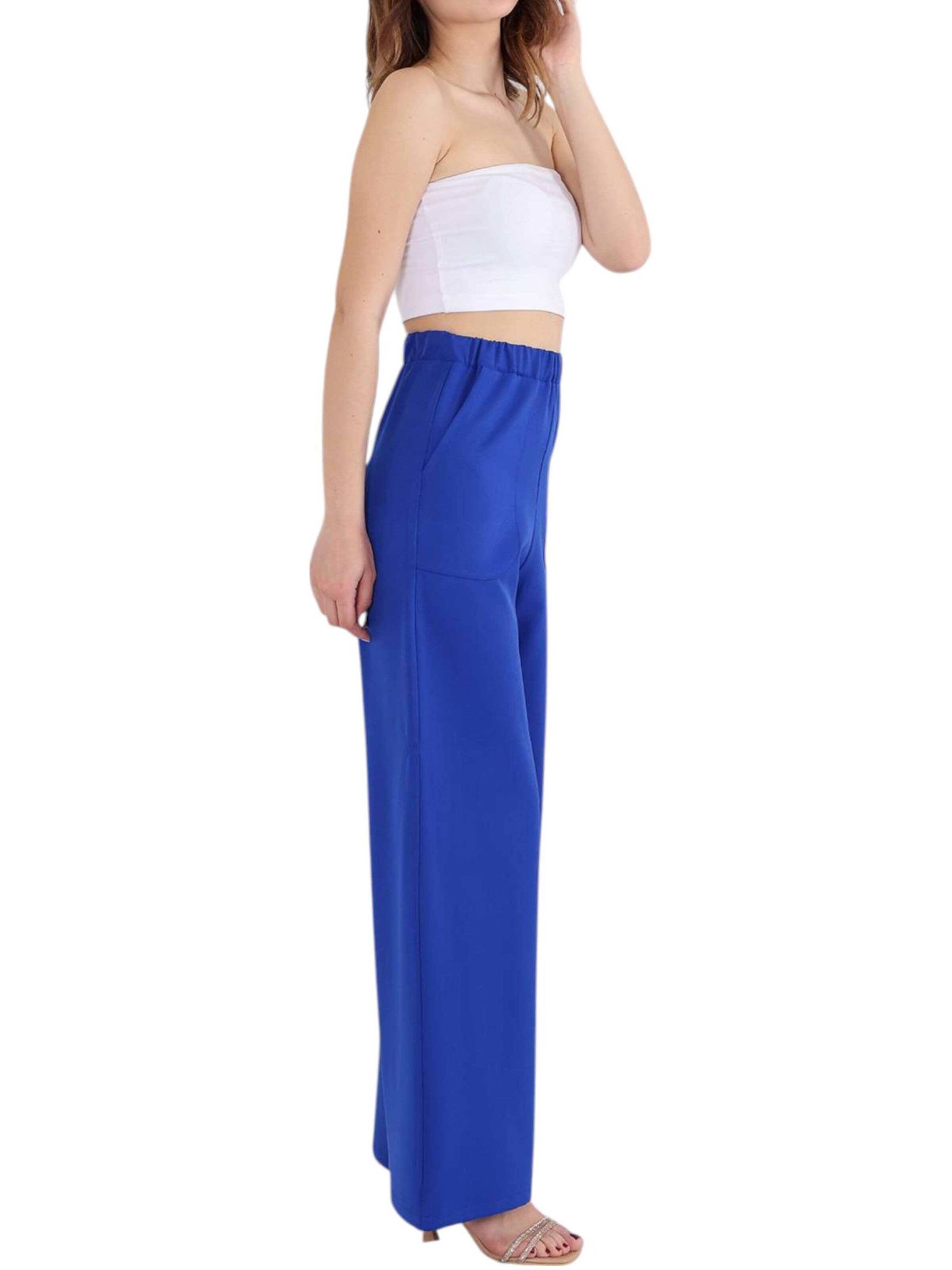 fashionshowcase Wide leg Broek 'ALIN' in Blauw