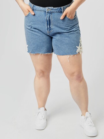 Vero Moda Curve Normální Džíny 'Nineteen' – modrá: přední strana