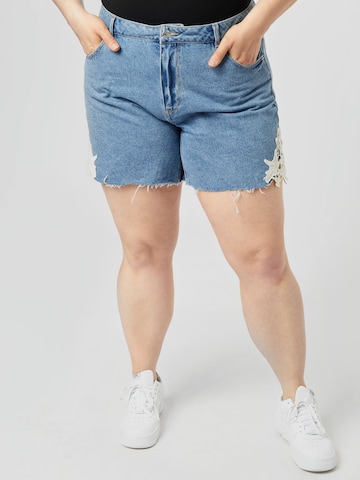 Vero Moda Curve Regular Jeans 'Nineteen' i blå: forside