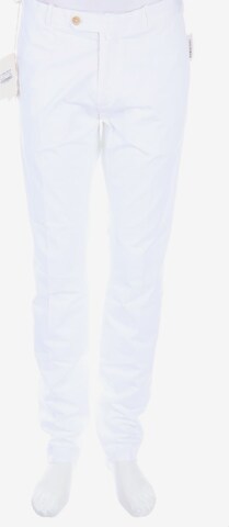 LUIGI BORRELLI NAPOLI Pants in 36 in White: front