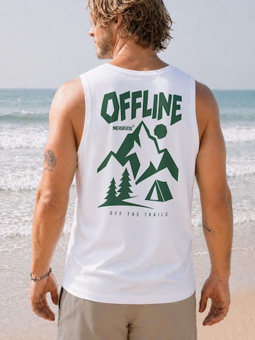 Neverless Shirt 'Offline off the trails' in White