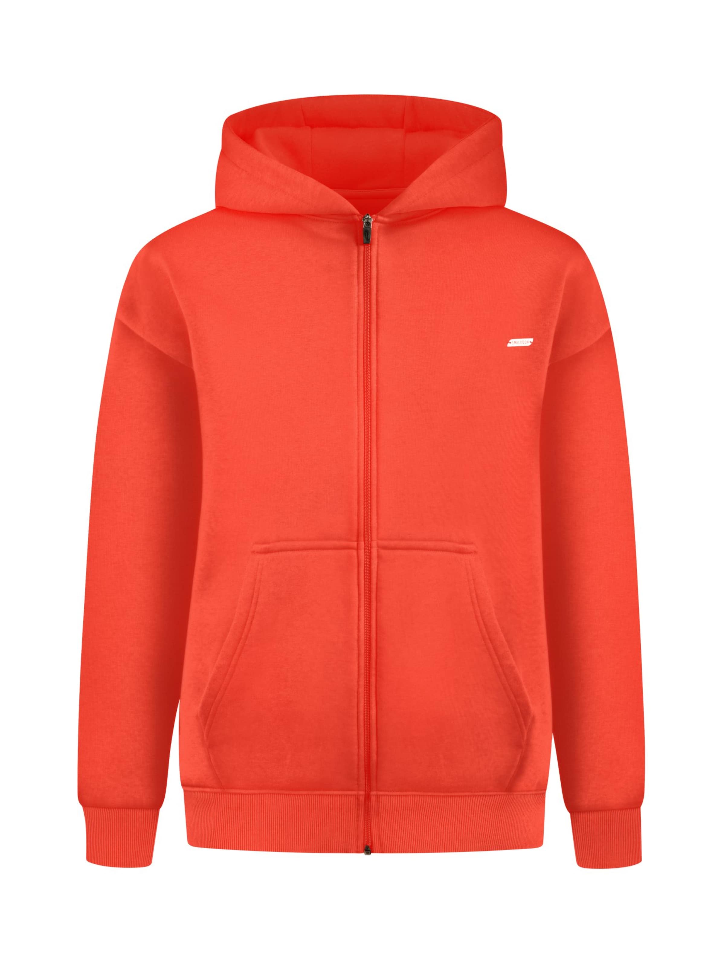 Smilodox Sweat jacket in Red: front
