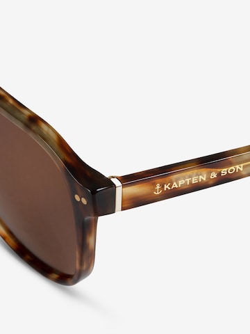 Kapten & Son Sončna očala 'Zurich Oversize Havana Tortoise Brown' | rjava barva