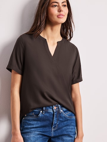 STREET ONE Blouse in Brown: front