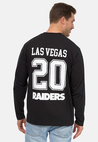 Recovered Sweatshirt 'NFL Raiders Commitment To Excellence Relaxed' in Schwarz