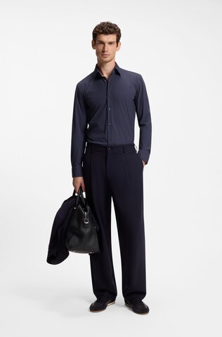 BOSS Slim fit Button Up Shirt ' Hank' in Blue