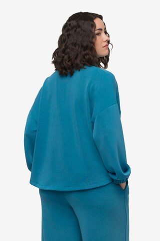 Ulla Popken Sweatshirt in Blauw