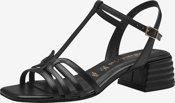 TAMARIS Sandalen met riem in Zwart: voorkant