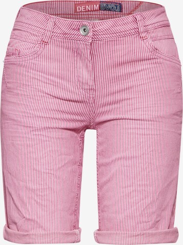 CECIL Regular Jeans in Pink: front