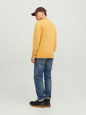 JACK & JONES Regular fit Sweater 'Leo' in Orange