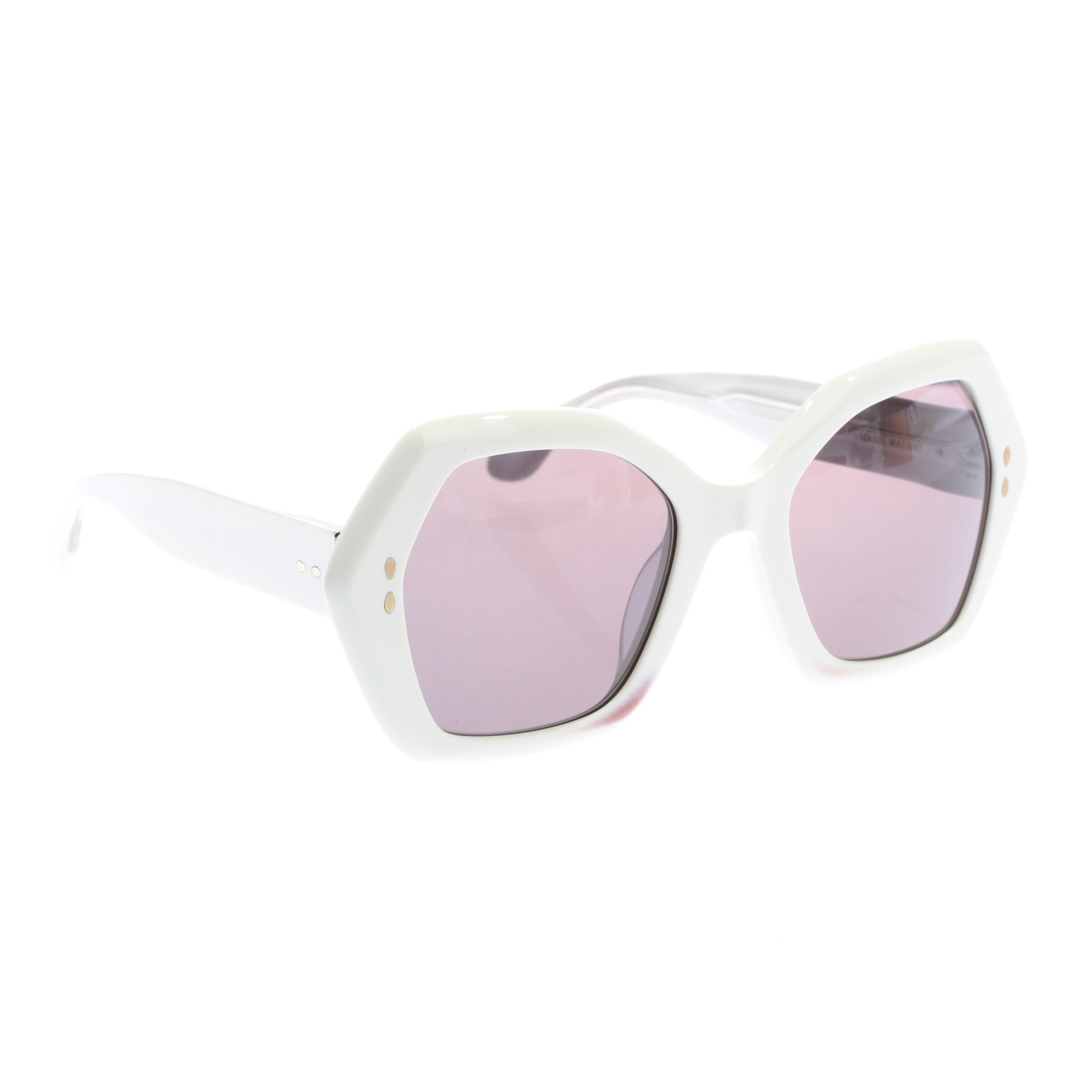 ISABEL MARANT Sonnenbrille One Size in Weiß: Vorderseite