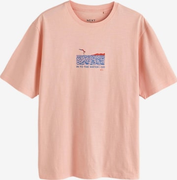 T-Shirt Next en orange : devant