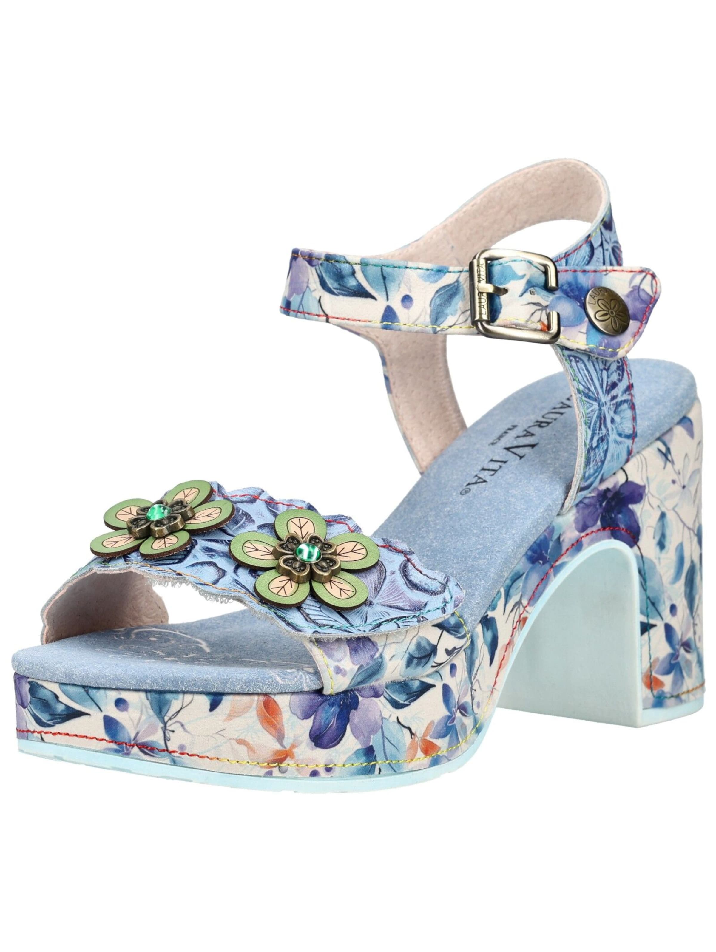 Laura Vita Sandale in Blau: Vorderseite