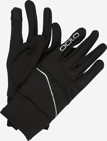 ODLO Athletic Gloves 'Intensity Safety' in Black: front