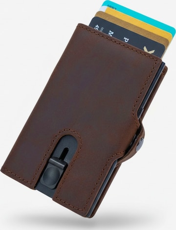 Ella Eisvogel Portemonnaie in Braun: Vorderseite