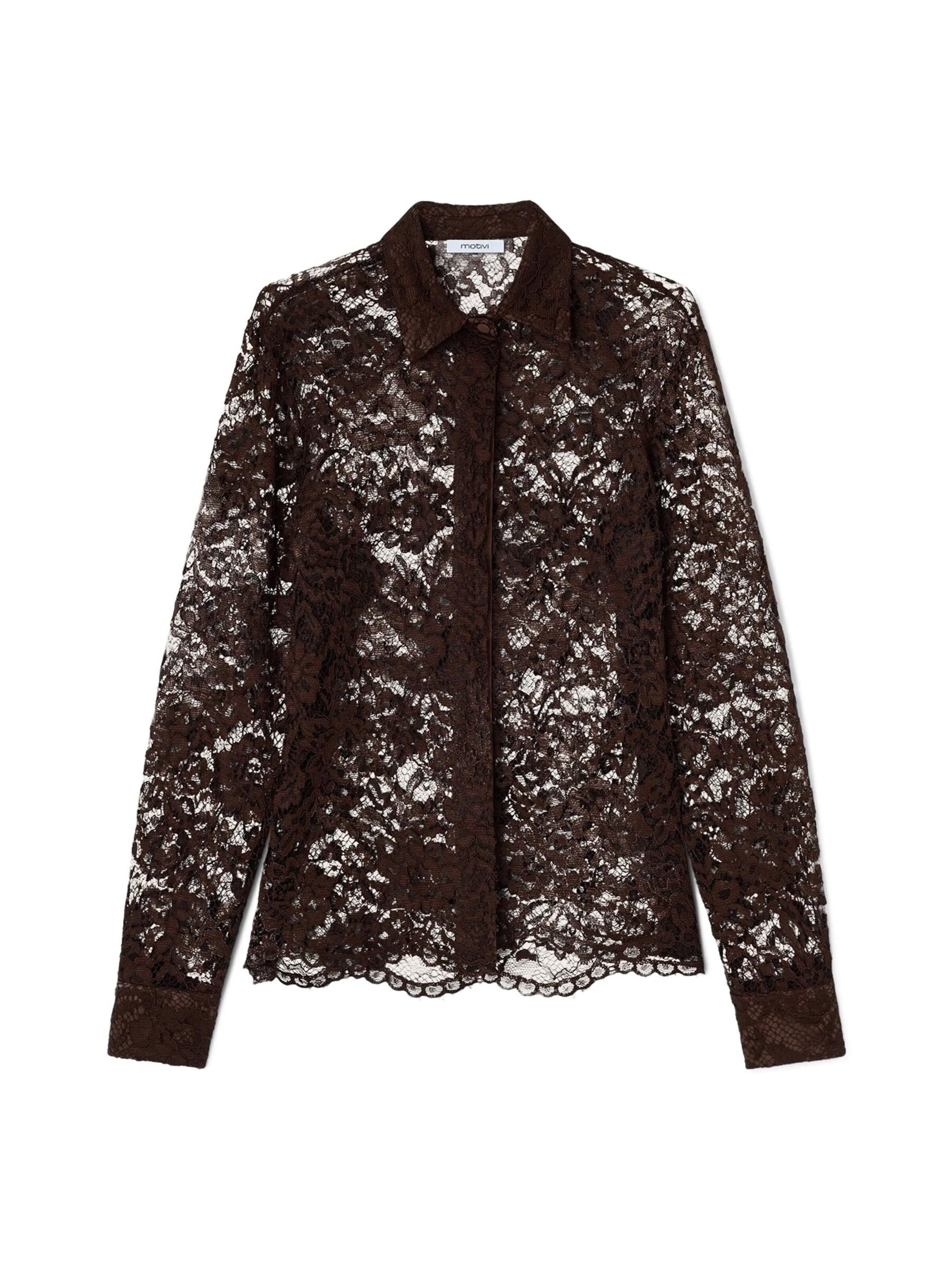 MOTIVI - Blusa en marrón: frente