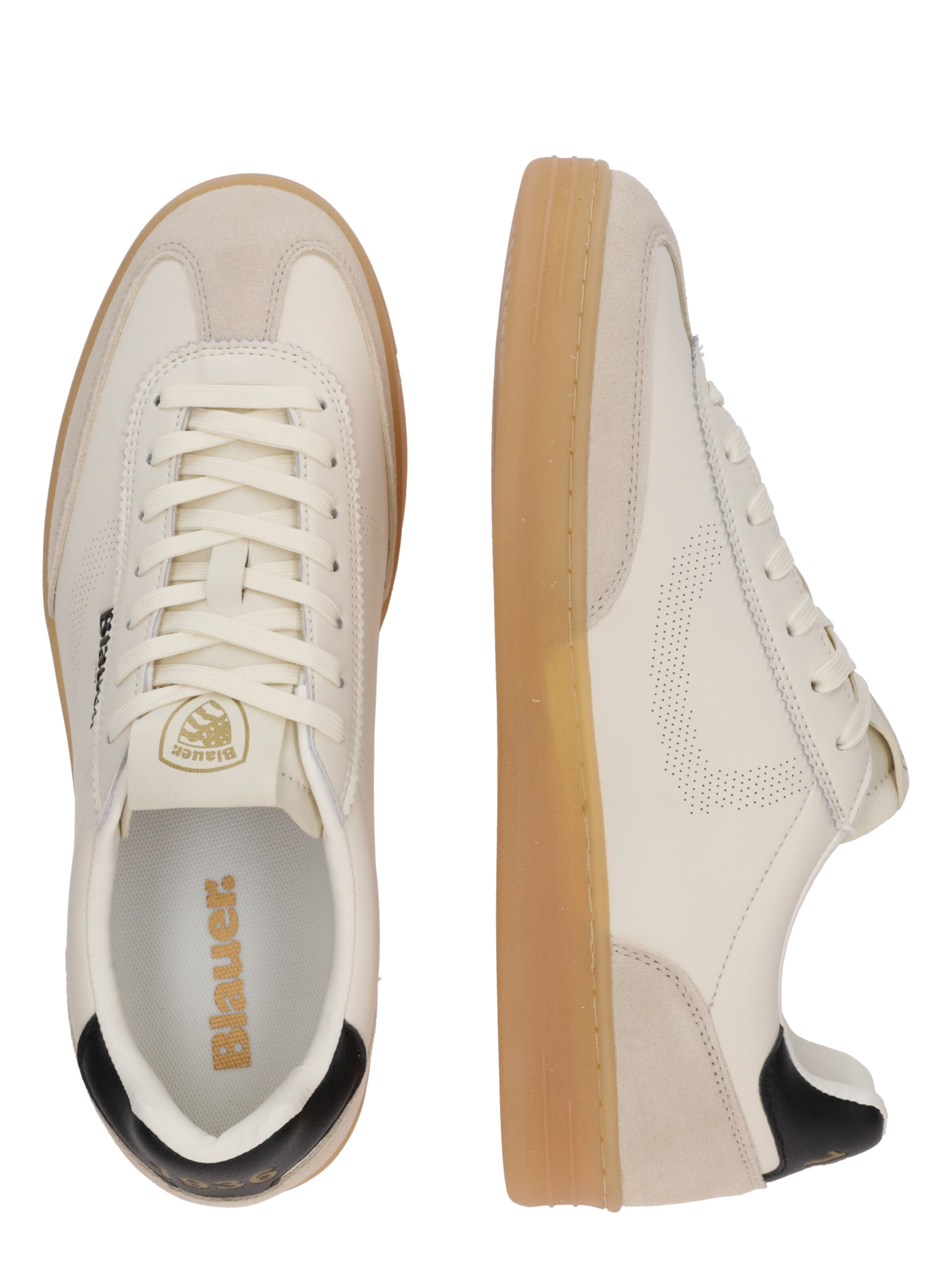 Blauer.USA Ниски маратонки в бежово