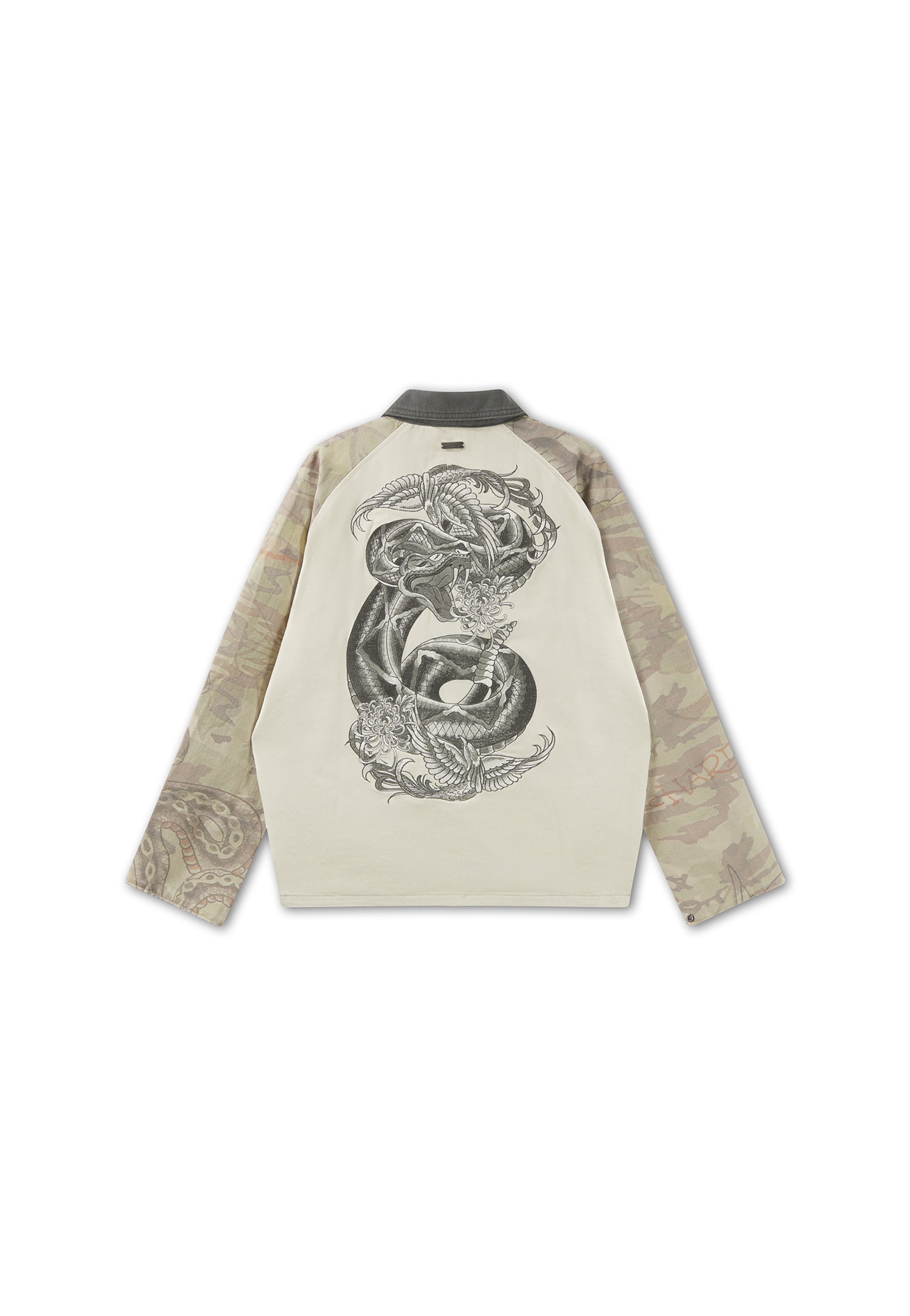 Ed Hardy - Chaqueta de entretiempo 'Snake' en beige