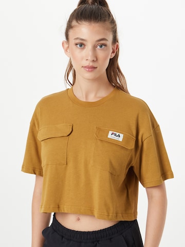 T-shirt FILA en beige : devant