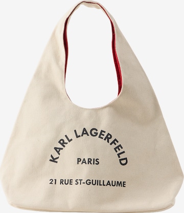 Karl Lagerfeld Шоппер в Белый: спереди
