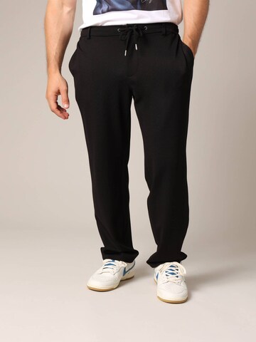 Deeluxe Loosefit Broek 'ZETA' in Zwart: voorkant