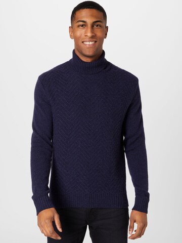 UNITED COLORS OF BENETTON Sweater in Blue: front