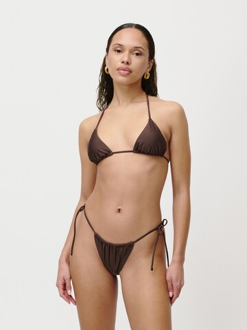 LeGer by Lena Gercke Triangel Bikinitop 'Duana' in Braun: Vorderseite