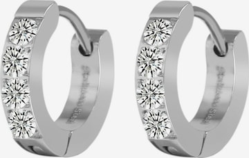 Akzent Ohrringe 'Edelstahl, D: 9 mm | 3 mm breit, Sicher & Robust &' in Silber: Vorderseite