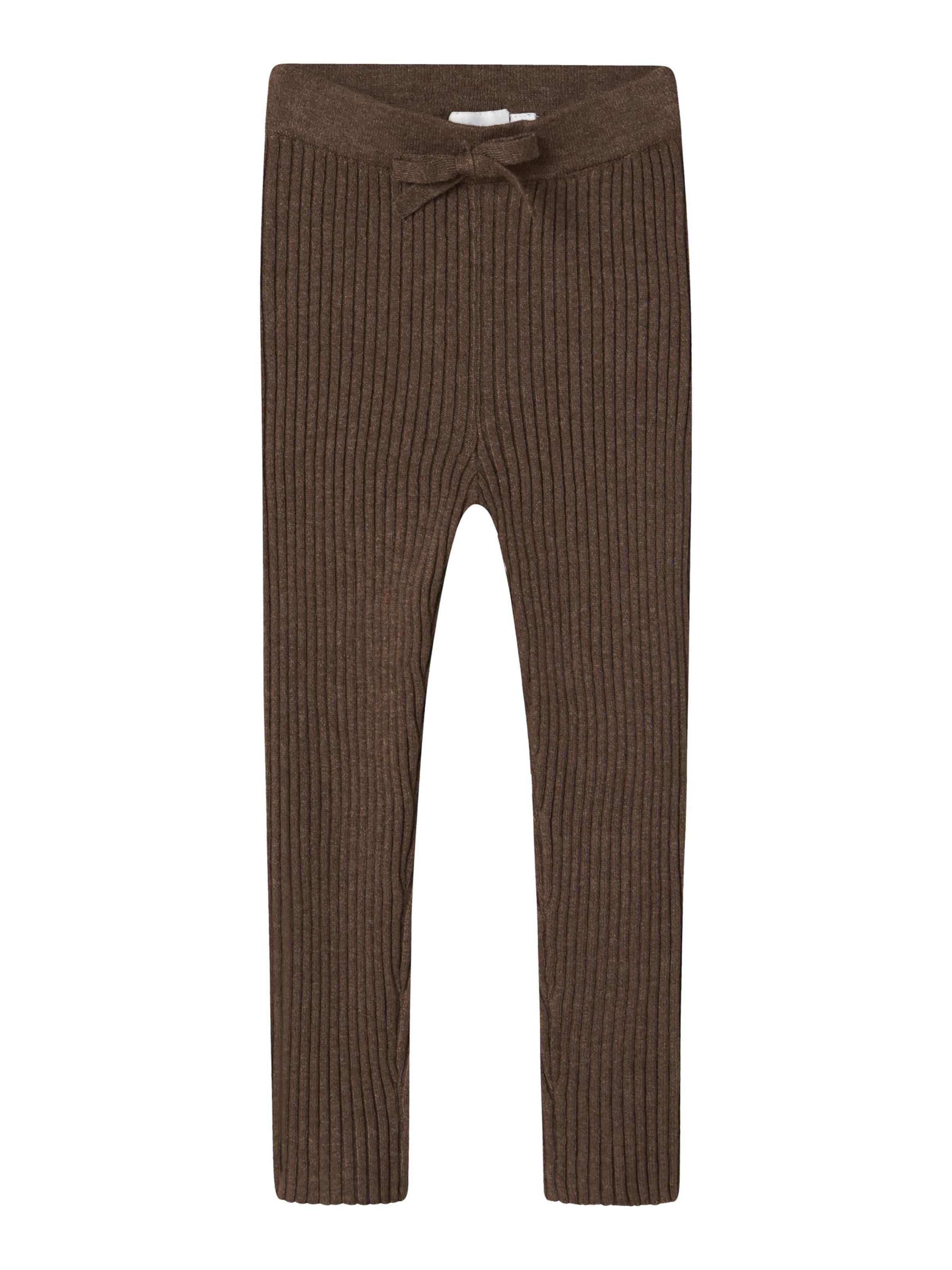 NAME IT - Skinny Leggings en marrón: frente